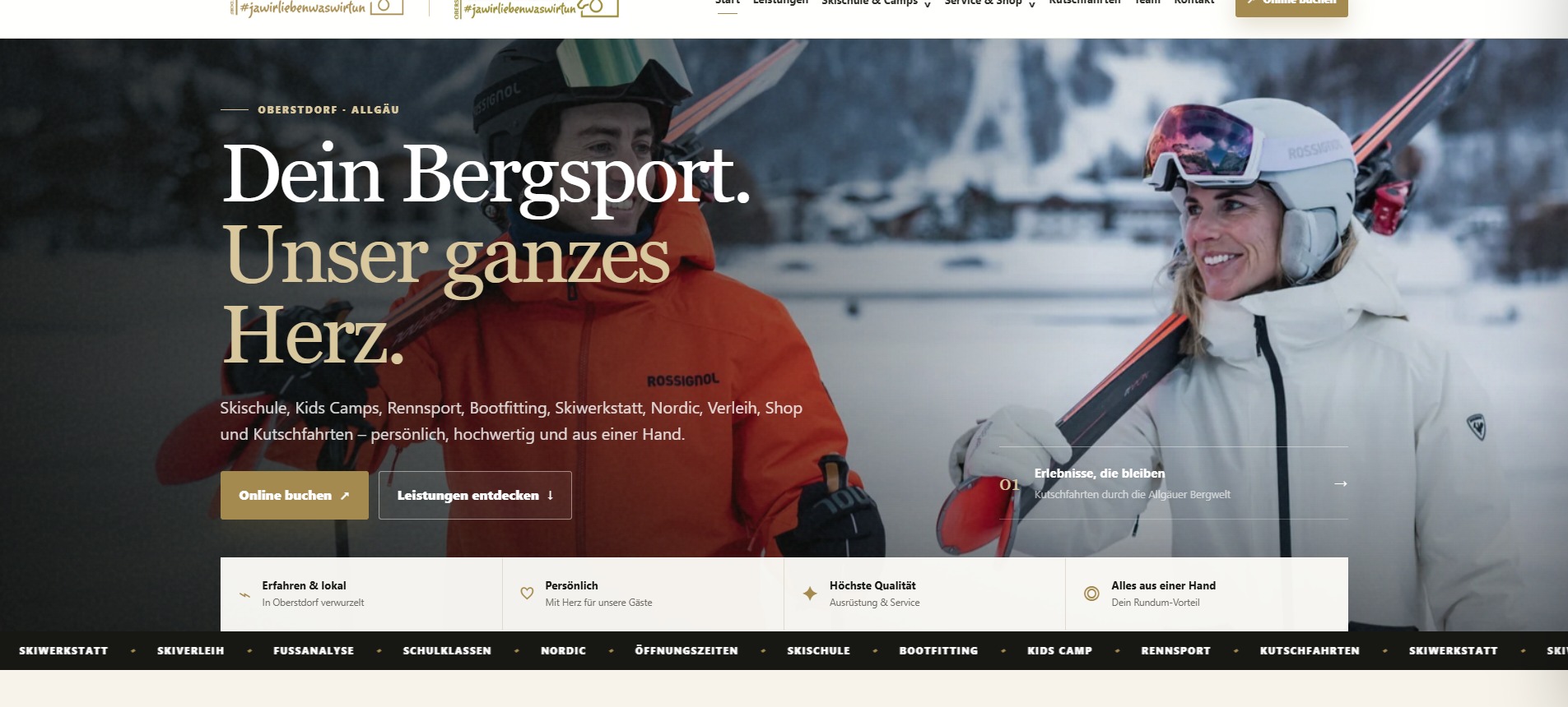 Echte Bergsport JA Website