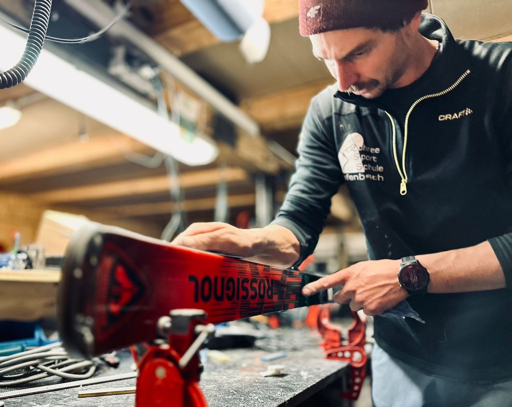 Echte Skiwerkstatt von Bergsport JA